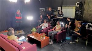 MMT Students direct and shoot a movie in the studio